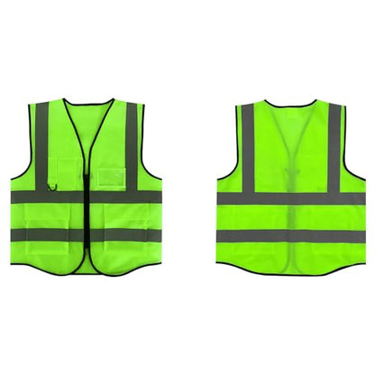 Fishing Vest - Work Vest for Men V Neck Zip Up Lightweight Breathable Sleeveless Utility Jackets Mesh Outwear Vests 2026 - color: 04# Green