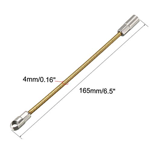 uxcell 165mm/6.5inch Flexible Fish Tape Replacement Leader Wire Cable Puller for 6.5mm Fish Tape