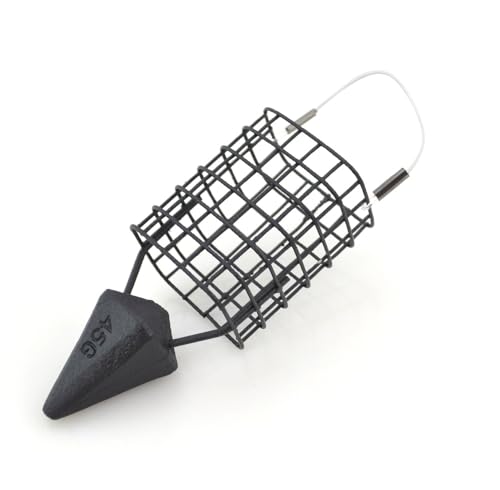 Pack of 5 3/4oz Feeder Fishing Lure Basket Holder Fishing Bait Cage for Outdoor Camping
