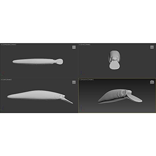 10 Blank Unpainted Minnow Crankbait Topwater Lipless Jerkbait Fishing Lures V3 - color: UPM673P10