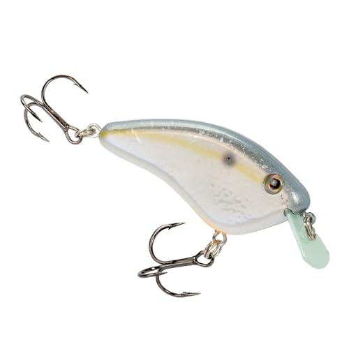 Strike King Hardliner Fishing Lure, Flat Sided Crankbait, Circuit Board Lip, Extra Tight Wobble, Size 4 Treble Hooks - color: Sexy Shad 2.0