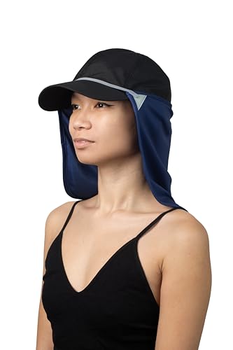 CoolNES - UV Sun Protection Neck Drape Adjustable Multifunctional 2 in 1 Face Covering for Outdoor Fishing - Unisex - color: Coolnes-navy