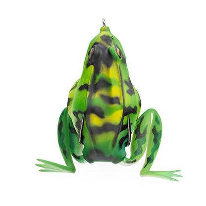 Lunkerhunt - Topwater Fishing Lures for Bass Trout Fishing | Combat Frog Lure for Big Fish | Award Winning Hollow Body Frog Fishing Bait with Weedless Hooks - color: Sierra
