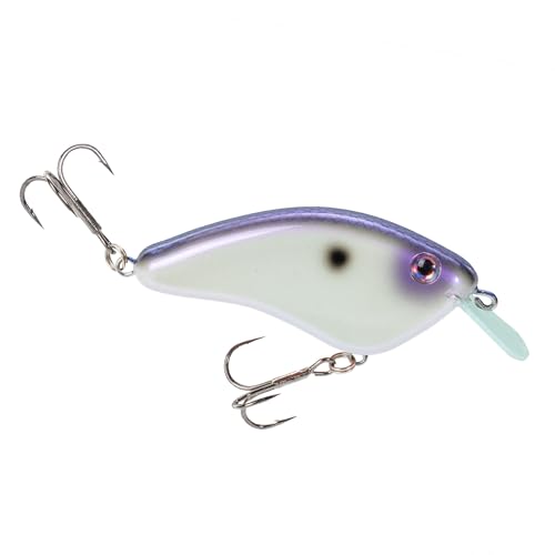Strike King Hardliner Fishing Lure, Flat Sided Crankbait, Circuit Board Lip, Extra Tight Wobble, Size 4 Treble Hooks - color: Hornet Blue