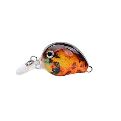 9Pcs 3.3CM/2G Fishing CrankBait Lures – Single Hook Wobbler Baits with Floating Design for Freshwater Bass Trout