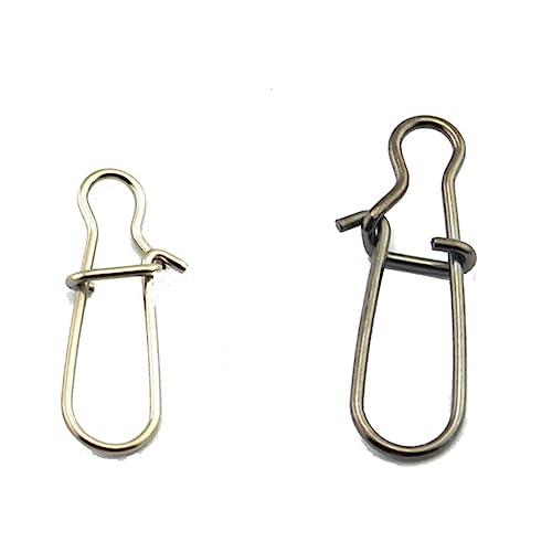 VICASKY 100pcs Fishing Safety Pin Connectors Metal Material Fishing Gear Supplies