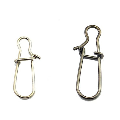 VICASKY 100pcs Fishing Safety Pin Connectors Metal Material Fishing Gear Supplies