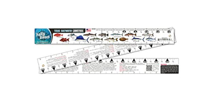 Salty Bones Texas Saltwater Lawstick - 36" Folding Fishing Ruler - Made in The USA - Newest Version