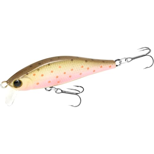 LUCKY CRAFT Pointer 50S, Sinking, Trout Fishing Lure, Jerkbait, Silent, Freshwater Fishing Gear, River Fishing Accessories, Lake Fishing Tackle, Rainbow - color: 803 Brown Trout