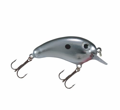 Crappie Magic Crankbait (2 Inch Crappie Lure) Made in the USA - color: Chrome Black