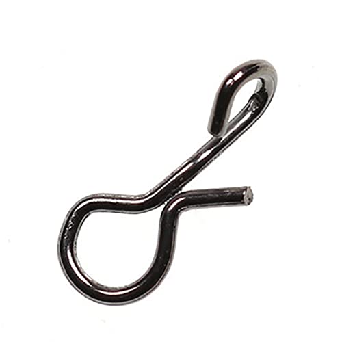 100PCS Quick Fly Fishing Snaps Stainless Steel No Knot Fast Snaps Quick Lure Change Clips Fast Snaps Fly Fishing Snap No Knot Snaps Quick Change Connect Snap, Silver