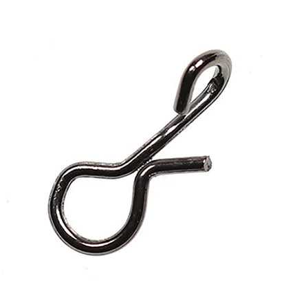100PCS Quick Fly Fishing Snaps Stainless Steel No Knot Fast Snaps Quick Lure Change Clips Fast Snaps Fly Fishing Snap No Knot Snaps Quick Change Connect Snap, Silver