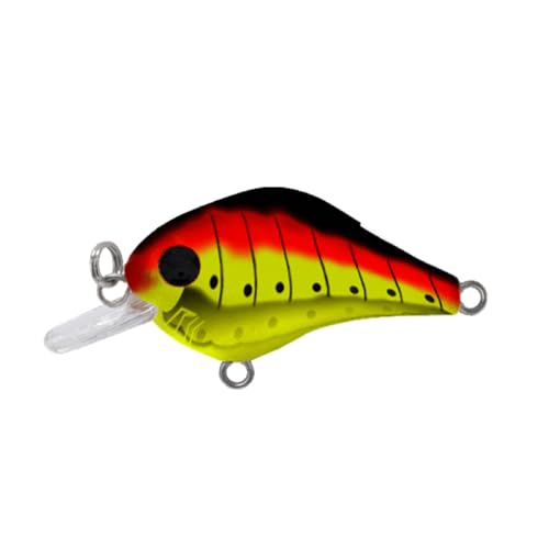 Bill Lewis Gnat Micro-Crankbait Lifelike Fishing Lure 1.5" Length 1/8 Oz - color: Red Caterpillar