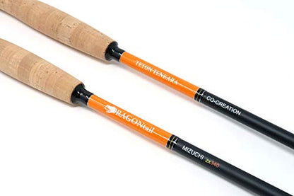 DRAGONtail MIZUCHI zx340 Zoom Small Stream 3 Length Tenkara Rod - style: Furled Line Kit