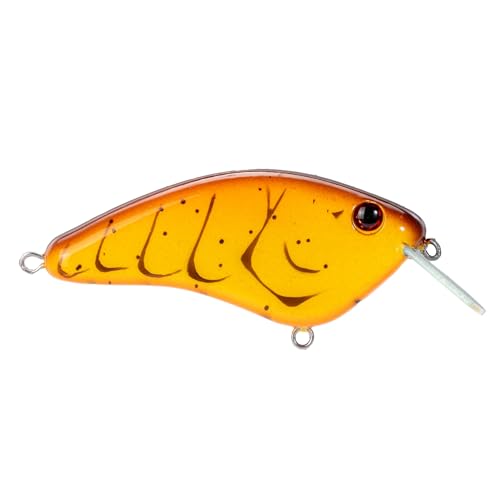 Strike King Hardliner Fishing Lure, Flat Sided Crankbait, Circuit Board Lip, Extra Tight Wobble, Size 4 Treble Hooks - color: Spring Craw