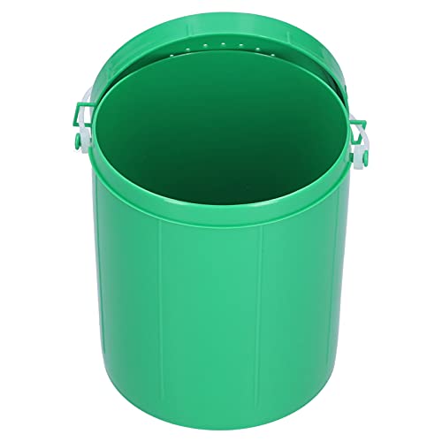 Keenso Fishing Bucket, Plastic Live Bait Container with Secure Locking Lid, Portable Storage for Earthworms and Tackle Gear