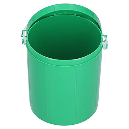 Keenso Fishing Bucket, Plastic Live Bait Container with Secure Locking Lid, Portable Storage for Earthworms and Tackle Gear