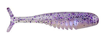 Bobby Garland Slab Hunt'R Soft Plastic Crappie Fishing Lure, 2.25 Inches, Pack of 10 - color: Purple Monkey