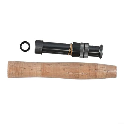 Cork Fishing Rod Handle Grip with Reel Seat, Length for Fly Rod Building and Repair Portable DIY Rod Making Kit Lightweight(1#) - size: 1#