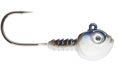Dirty Jigs Guppy Jig Head, 1/0 Hook - USA Made, 1/8-3/8oz, 3 Count - color: Tennessee Shad, size: 1/4oz