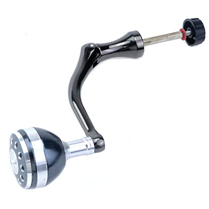 Crapyt Silver Fishing Reel Handle Knob Arm Grip Part Wheel Grasp Replacement Power Handle Spinning Crank Handle Rotary Knob Metal 1 PCS Tackle Wheel Ball Shake