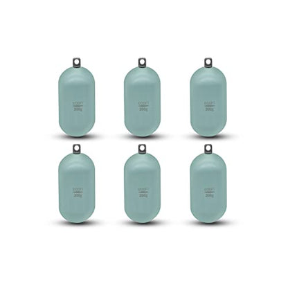 Lead Free Fishing Weights Sinkers 80g-1000g Coated Raindrop Weights Bank Sinkers Cylindrical Deep Drop Weights Assorted Sizes Bag Non-Lead Fishing Weights Saltwater for Bottom Fishing - style: 200g(7.05oz)-6pcs