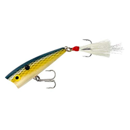 Rebel Lures Pop-R Topwater Popper Fishing Lure - color: Foxy Shad, style: Teeny Pop-r (1/8 Oz)