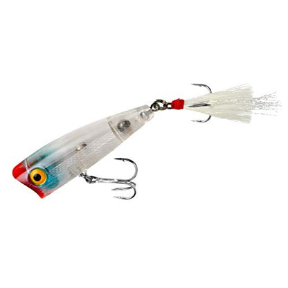 Rebel Lures Pop-R Topwater Popper Fishing Lure - color: Clear, style: Pop-r (1/4 Oz)