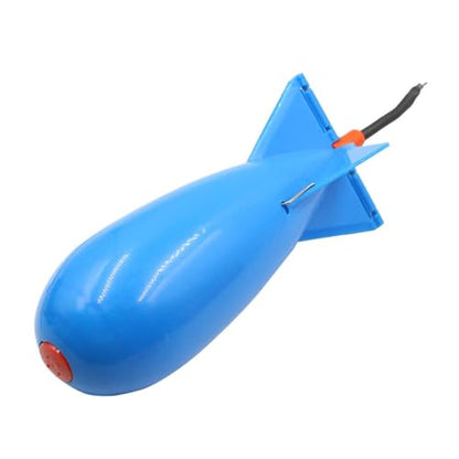 Rocket Bait Feeder - Lightweight Fishing Bait Feeder, Carp Fishing Feeder with Rocket Shape | Carp Fishing Tackle, Fishing Lure, Fishing Bait Cage Float Thrower Suitable for Swimbait Swimming Lures - color: Blue