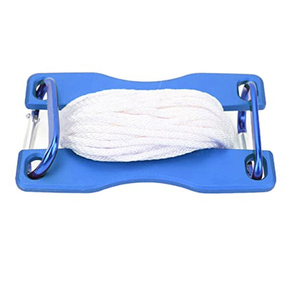 Live Fish Lock, Stainless Steel Buckle, 8m Wear Resistant Nylon Rope, Professional Gear Accessories for Big Catch, Quick Release Stringer for Kayak Fishing Gear - color: Blue