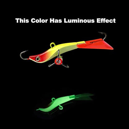 Ice Fishing Jigs Balancer Winter Fishing Lures Jigging Lures Head for Walleye Bluegill Pike Perch Ice Fishing Kits - color: 71MM 14G