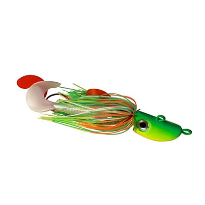 4 Bearded Bucktail Saltwater Octopus Jigs | Striper, Flounder, Fluke, Bass, Bluefish, Blackfish, Offshore, Surf Fishing, Speed, Slow Jigging, Vertical Pitching