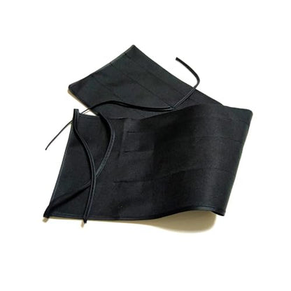 KALAVARMA Fly Rod Bag 100% Cotton Bag for fly 4 section rod Black color cloth 2pcs (9ft) - size: 9ft