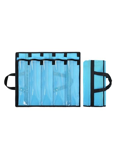 BLUEWING 5 Pockets Tackle Storage Bag for 9in Trolling Lure - style: Model a - 5 Pack 9in Lure