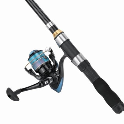 Telescopic Fishing Rod Mini Sea and Ice Fishing Pole Universal Portable Short Pole Ice Fishing Rod Tools for Saltwater Freshwater - size: 1.5m