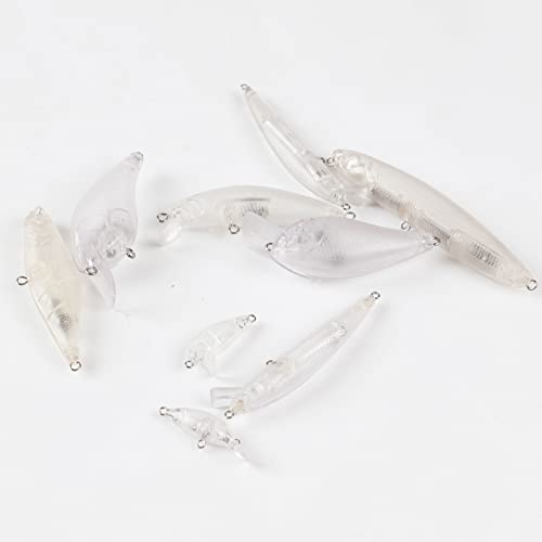 Blank Hard Lures Kit Unpainted Fishing Baits Sets Crankbait Wobblers Freshwater Fish Lure Wobblers Minnow Lure Bodies Fishing Tackle - color: 30PCS-A