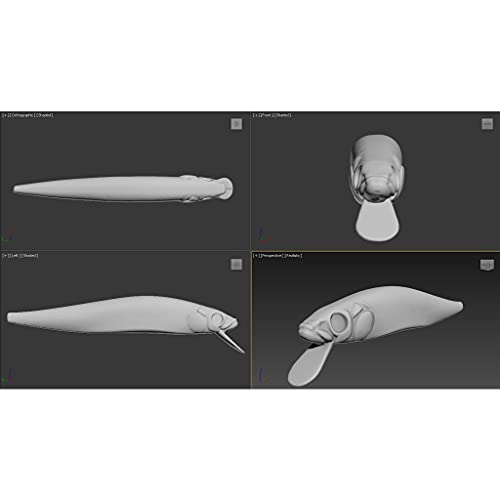 Blank Unpainted Minnow Crankbait Topwater Lipless Jerkbait Fishing Lures - color: UPM589P10