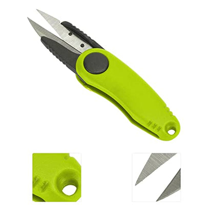 Pilipane Shrimp Shaped Fishing Line Scissors, Folding Fishing Tackle Scissors Shrimp Shape Multifunction Convenient Fishing Line Cutter Foldable Tackle for for Accurate Cuts (Yellow)