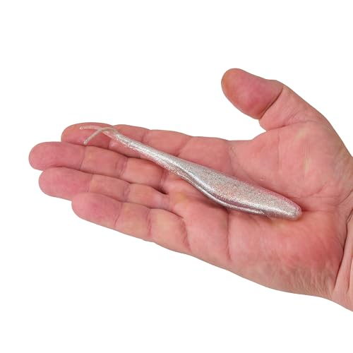 Berkley Gulp! Saltwater Jerk Shad Fishing Soft Bait - color: Flamingo Chrome, size: 6"