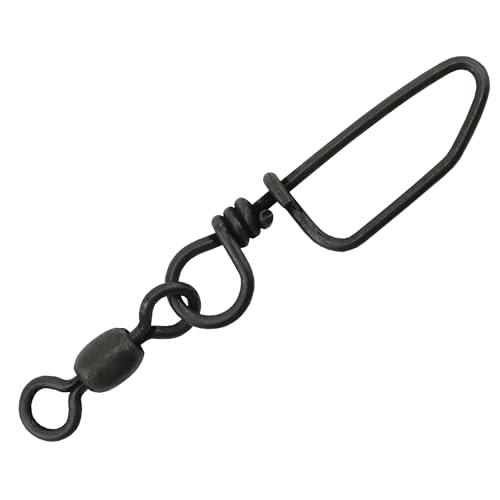 AFW Brass Coastlock Snap Swivels – Durable Fishing Gear with High-Strength Wire Snaps, Black Oxide Finish, Prevents Line Twisting & Kinking, Supports Up to 350 lb Test. - size: 2 pc, #4/0, 350 lb test
