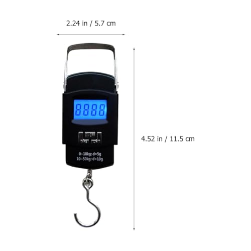 TOYANDONA Digital Fish Scale Portable Handheld Fishing and Luggage Scale High Precision LCD Display for Travel and Outdoor Use