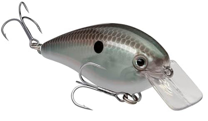 Strike King KVD 1.5 Hard Knock Fishing Lure, 3/8 oz, 3D Lifelike Eyes - color: Green Gizzard Shad, size: 3/8oz