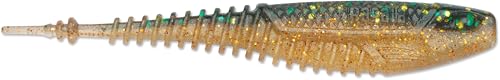 CrushCity Freeloader Soft Plastic Swimbait Minnow, Natural Swimming Action for Jig Heads & Multi-Species Bass Fishing - size: o/s