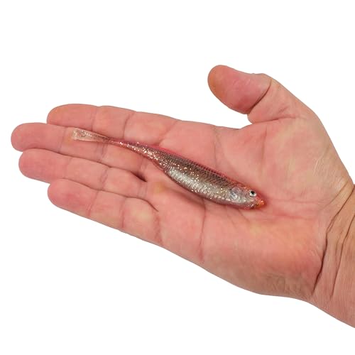 Berkley PowerBait Drip Minnow Fishing Soft Bait - color: HD Pink Shiner, size: 5"