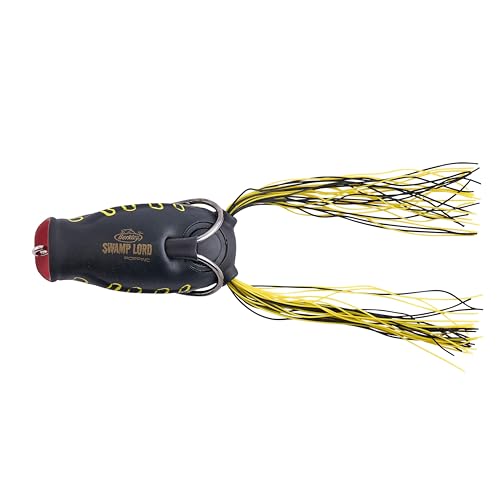 Berkley Swamp Lord Hollow Body Frog Fishing Bait - color: Voodoo Black, size: Popping