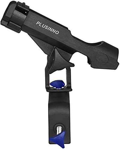 PLUSINNO Fishing Boat Rods Holder Large Clamp Opening 360 Degree Adjustable Fishing Rod Racks Folding Holder - color: RH30 MAX OPENING 4.75 inch 2Pack