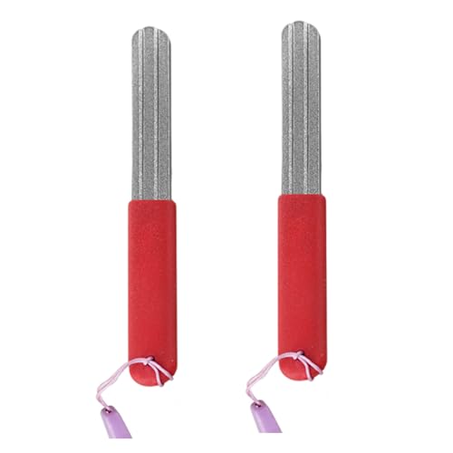 2Pcs Fish Hook Sharpener Grinding Stone Portable Hook Grinding Tool Double Sided Fishing Hook Sharpening File