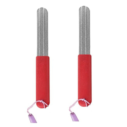 2Pcs Fish Hook Sharpener Grinding Stone Portable Hook Grinding Tool Double Sided Fishing Hook Sharpening File