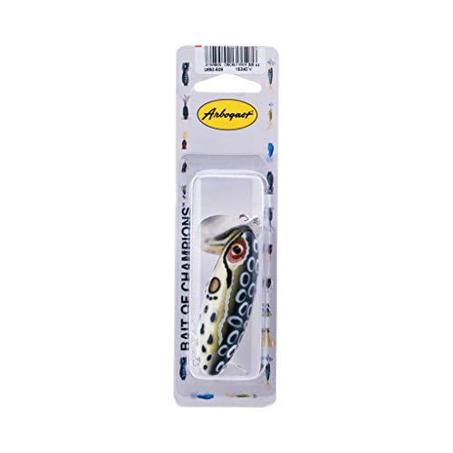 Arbogast Jitterbug Topwater Bass Fishing Lure - Excellent for Night Fishing - color: Cricket Frog, size: 3", 5/8 oz