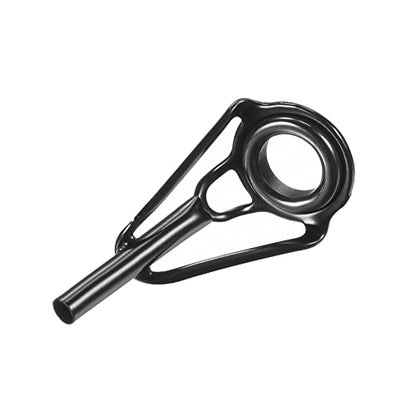 PATIKIL Tube Dia Fishing Rod Tips Repair Kit, Stainless Steel Black Guide Ring for Fishing - size: 2.0mm